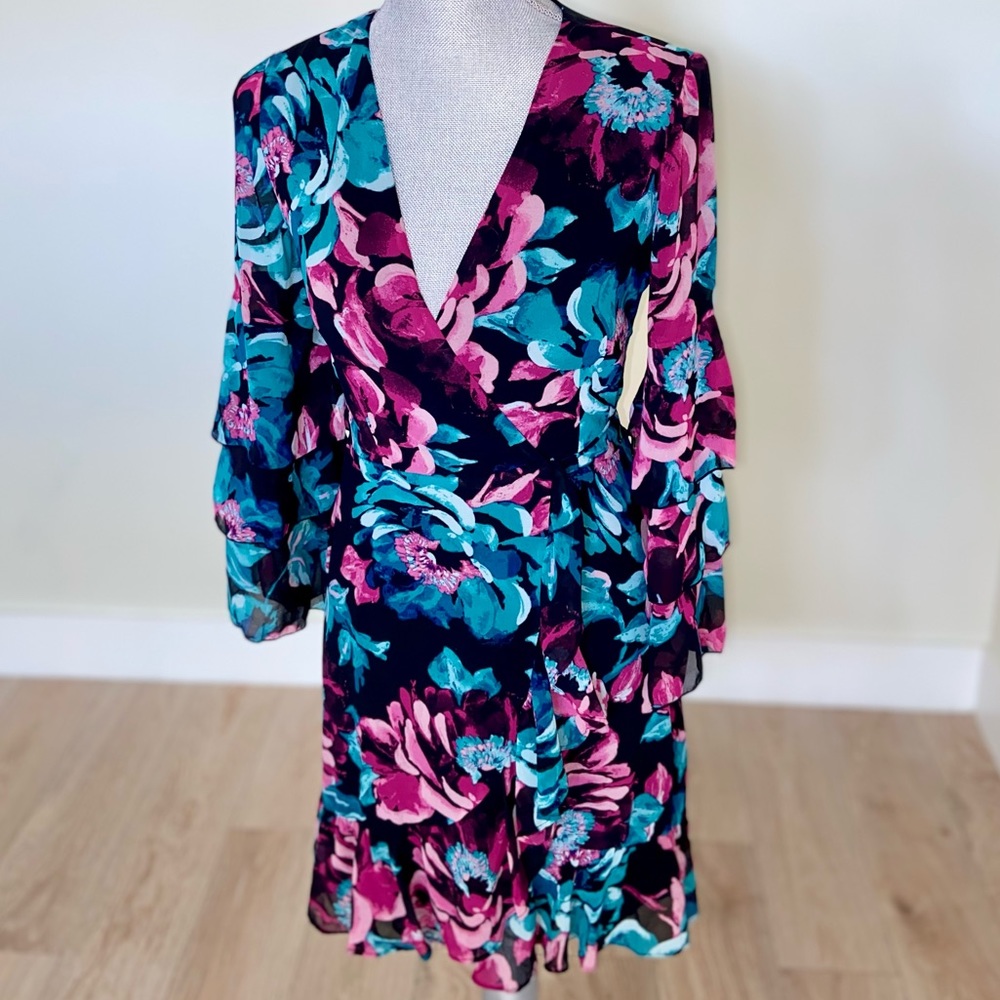 Charles Henry Summer Mini Dress Floral - Size XS 🌷